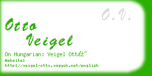 otto veigel business card